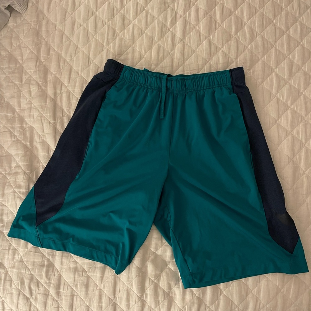 Nike Teal and Black Dri-FIT Shorts